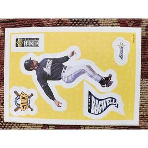Jeff Bagwell - HOF - 1997 UD Collectors choice Stick ems insert  #5 -  RAW Mint